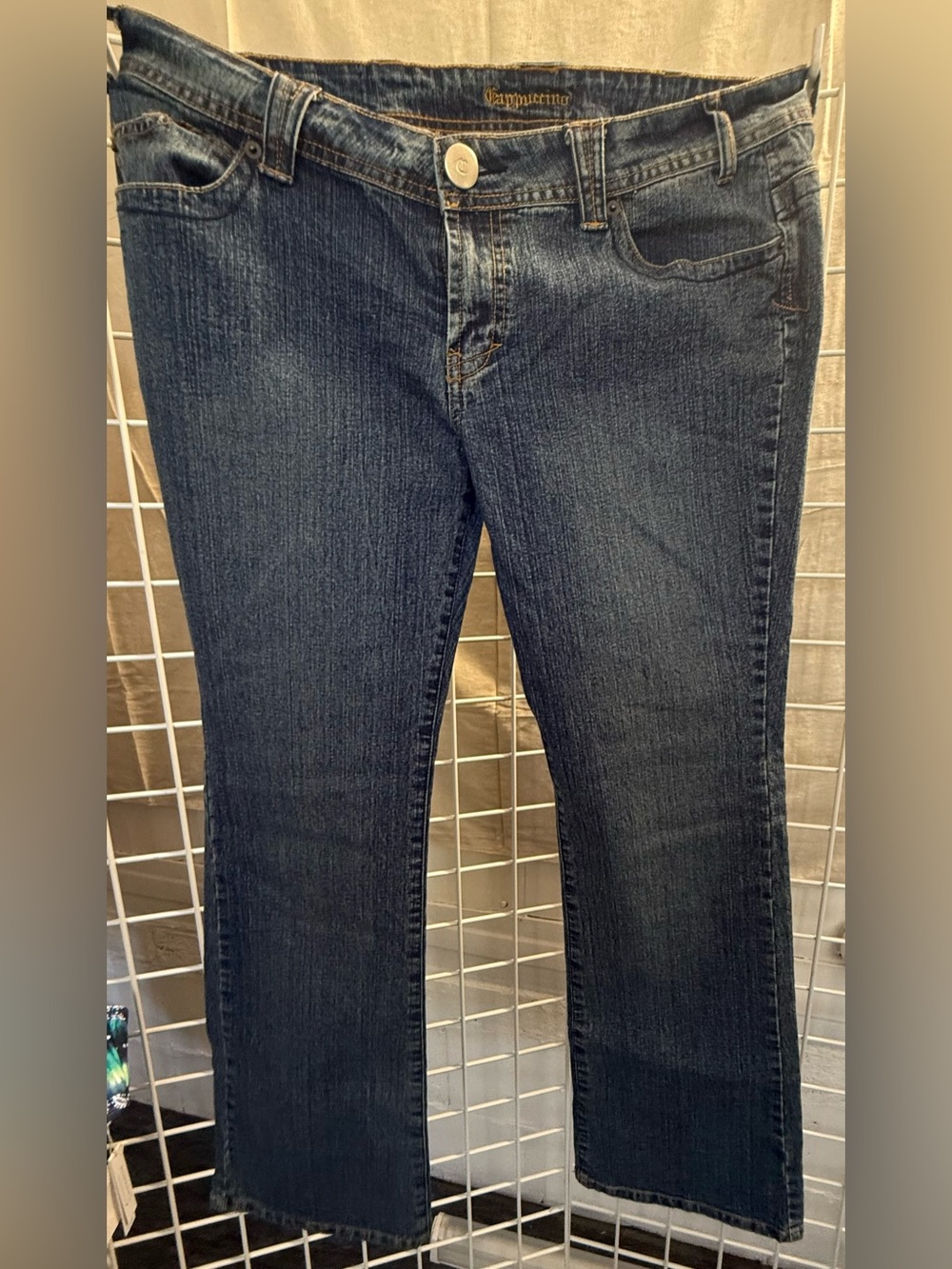 Dark Wash Jeans with Subtle Bootcut